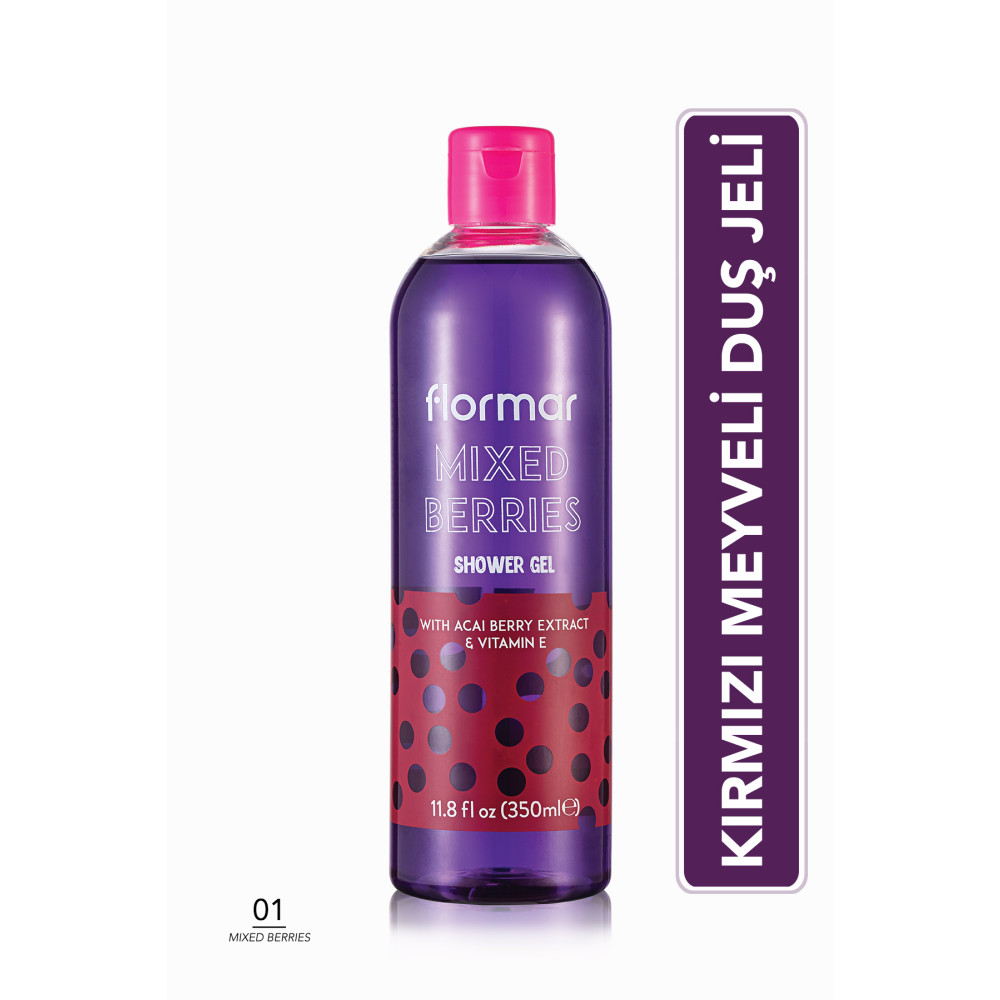 Flormar Meyve Kokulu Besleyici Duş Jeli (kırmızı Meyve) - Shower Gel - 001 Mixed Berries - Duş Jelleri ve Banyo Köpükleri Fiyatı