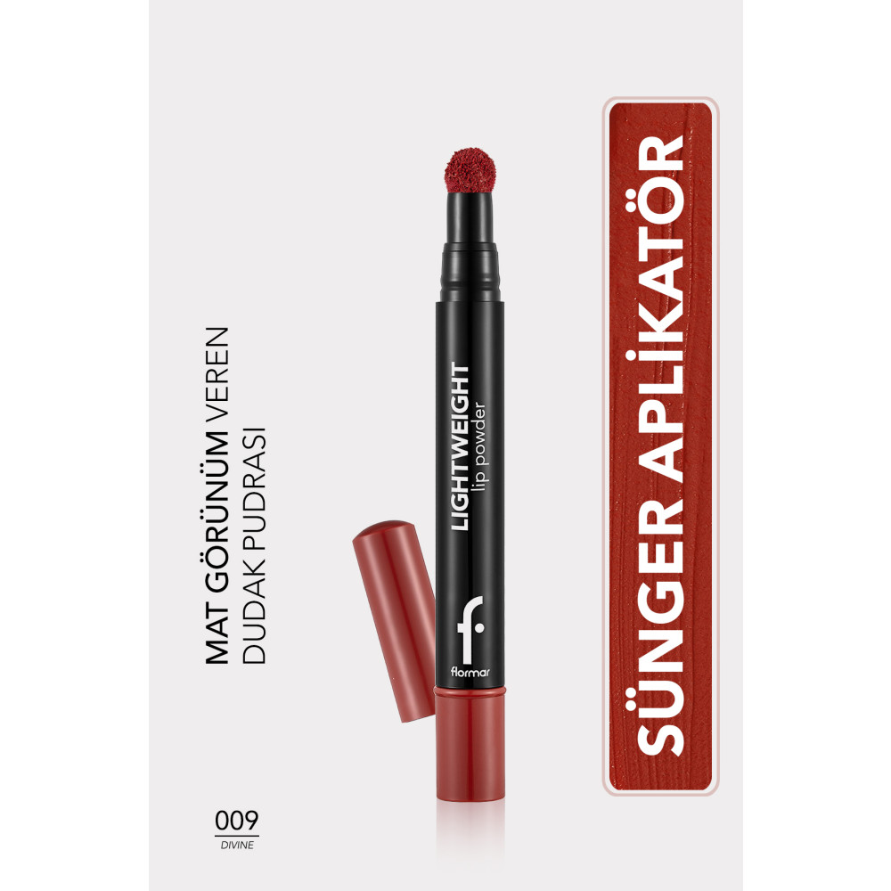Flormar Ruj - Lightweight Lip Powder 009 Divine 33000116-009 Rujlar & Dudak Parlatıcıları Fiyatı