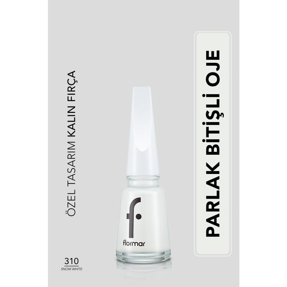 Flormar Sedefli Parlak Oje (BEYAZ) - Nail Enamel - 310 Snow White - 8682536035859 Oje Fiyatı