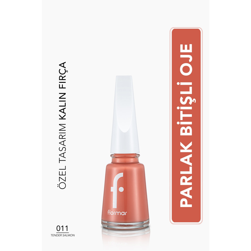 Flormar Sedefli Parlak Oje (TURUNCU) - Nail Enamel - 011 Tender Salmon - 8682536035699 Oje Fiyatı