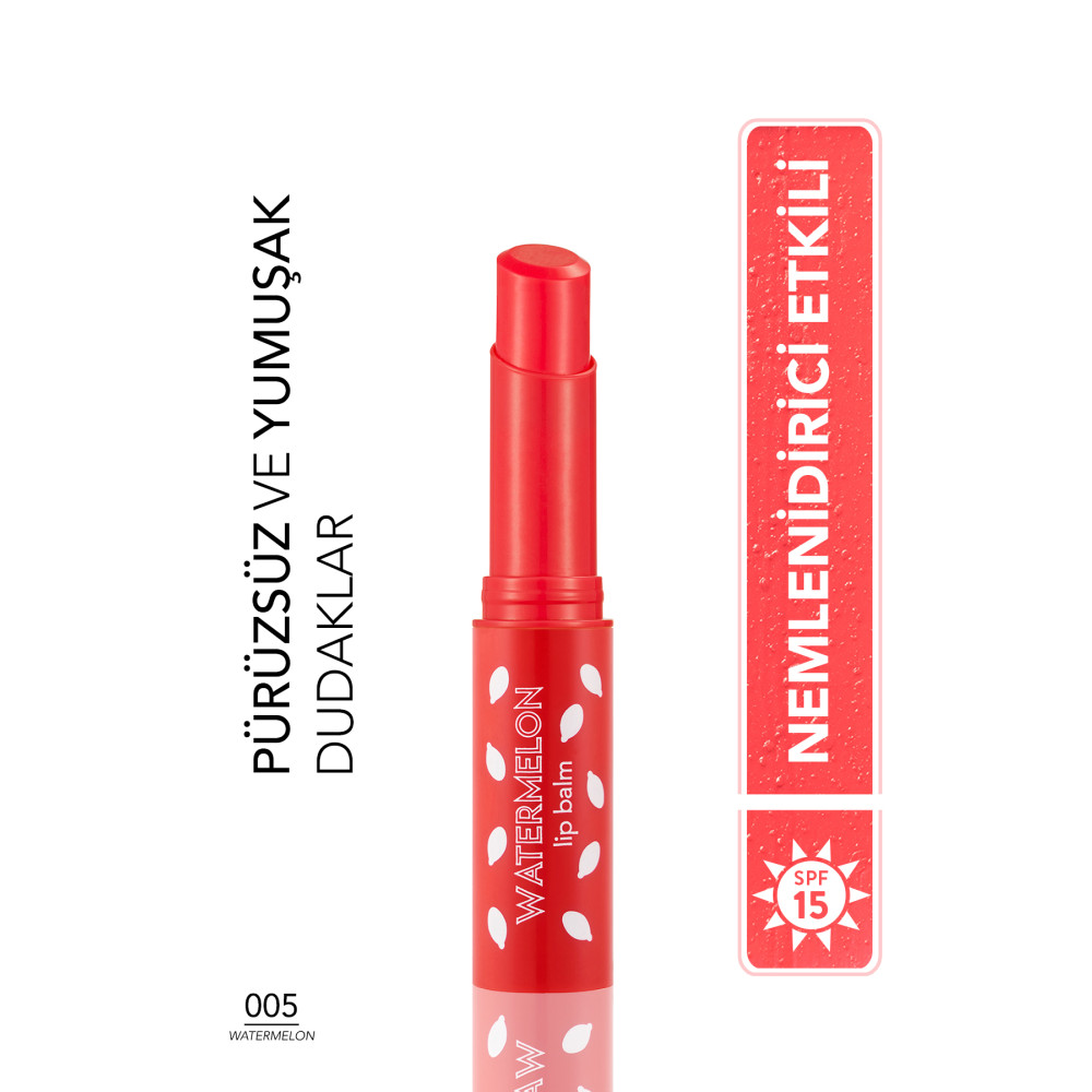Flormar Shea ve Kakao Yağı İçeren Stik Renkli Dudak Nemlendiricisi - Lip Balm -005 WATERMELON-8690604555406 Dudak Bakımı / Koruyucu Fiyatı