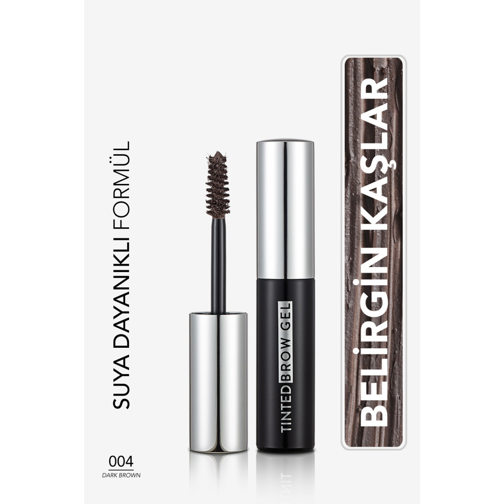 Flormar Sudan Etkilenmeyen Kaş Maskarası (KOYU KAHVE) - Tinted Brow Gel - 004 Dark Brown - 8682536034784 Kaş Makyajı Fiyatı