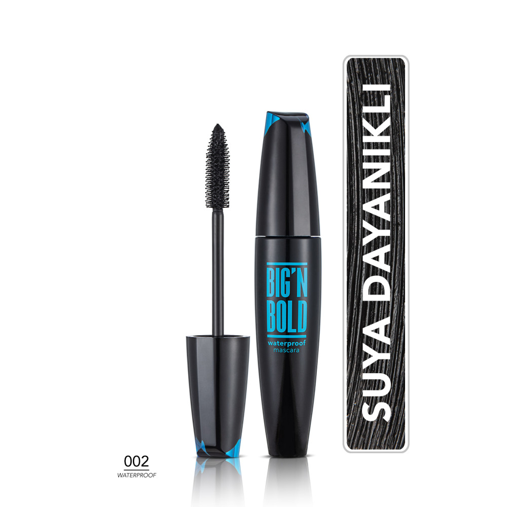 Flormar Suya Dayanıklı Hacim Veren Maskara (Siyah) - Big N Bold Mascara - 002 - 8682536040419 Rimeller / Maskaralar Fiyatı