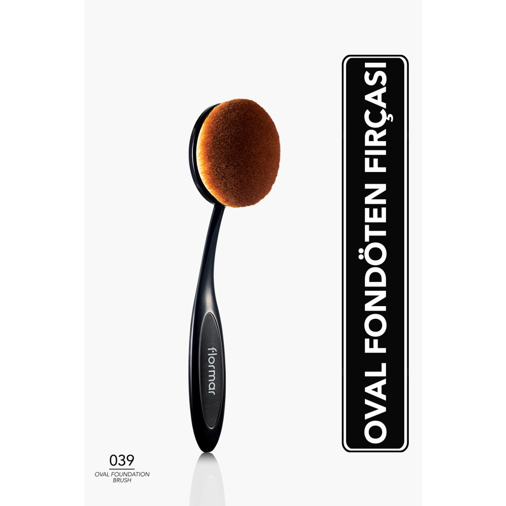 Flormar Yatay Eğimli Fondöten Fırçası - Oval Foundation Brush - 039 - 8690604598496 Makyaj Fırça ve Aksesuarları Fiyatı