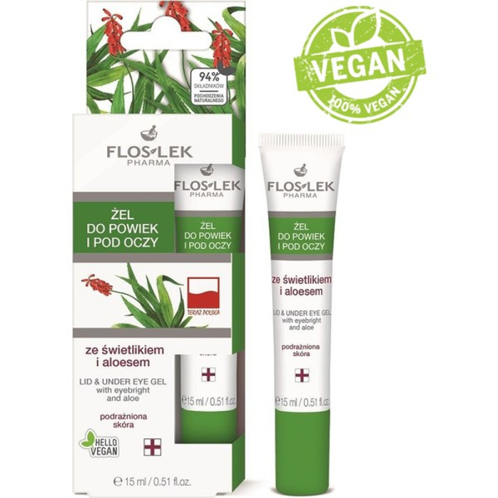 Floslek Kızarıklığa, Tahrişe meyilli ve Neme İhtiyacı olan Ciltler İçin Aloe Vera İçerikli Göz Çevresi Aydınlatıcı Bakım Jeli 15 ml Göz Kremi Fiyatı