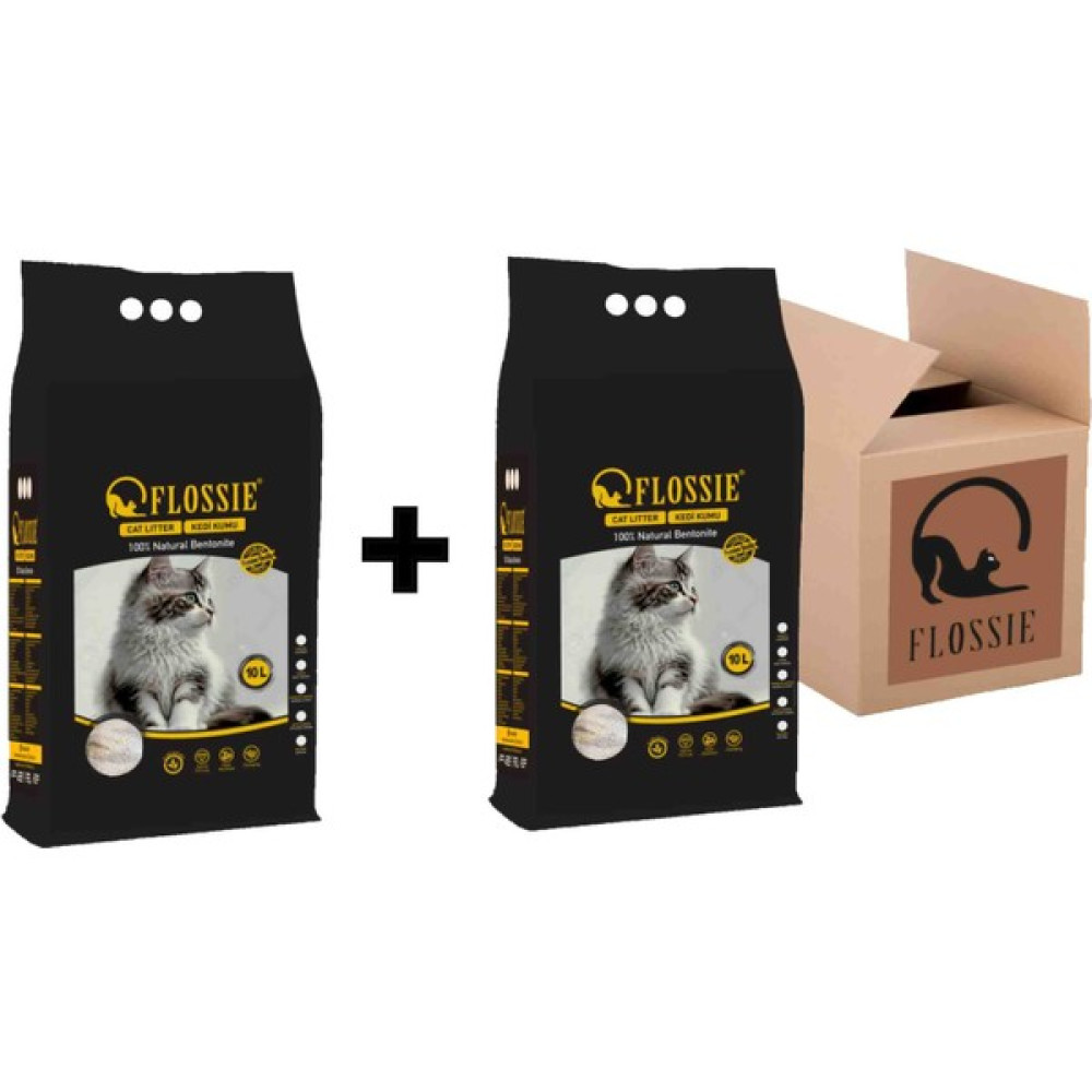 Flossie %100 Tozsuz Ultra Topaklanan Kedi Kumu 2x 8.5 kg Evcil Hayvan Ürünleri Fiyatı