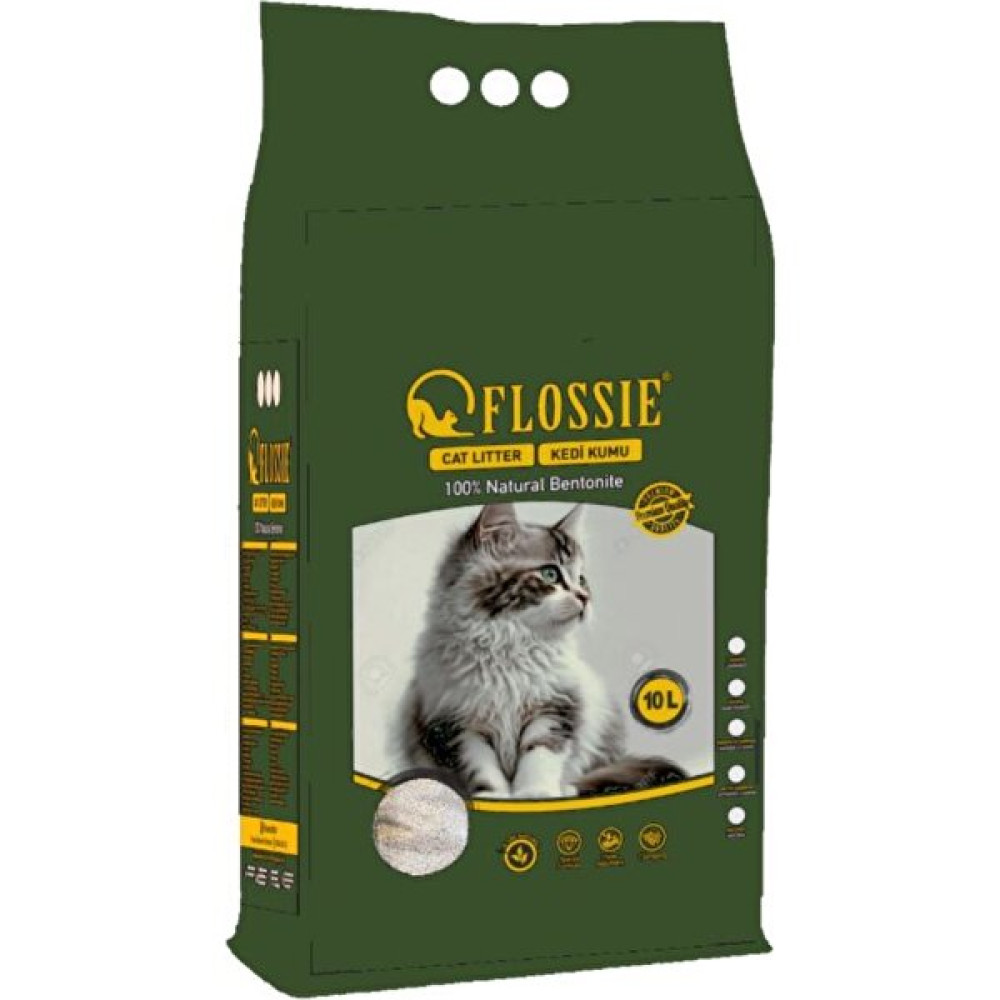 Flossie Tozsuz Bentonit Kedi Kumu Kokusuz/natürel 10 Litre Evcil Hayvan Ürünleri Fiyatı