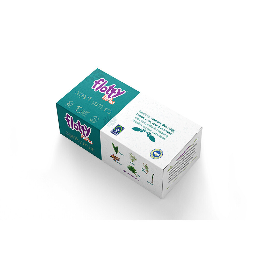 Flotty Herbs Organik Yumurta 10’Lu 53-62 Yumurta Fiyatı