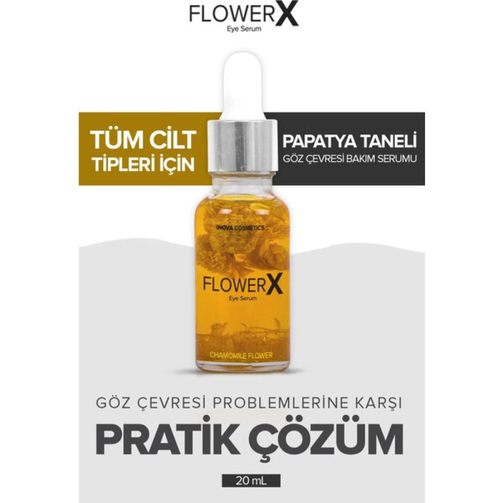 Flowerx Gerçek Papatya Taneli Göz Serumu Kırışıklık ve Morluk Karşıtı Anti-Aging / Yaşlanma Karşıtı Fiyatı