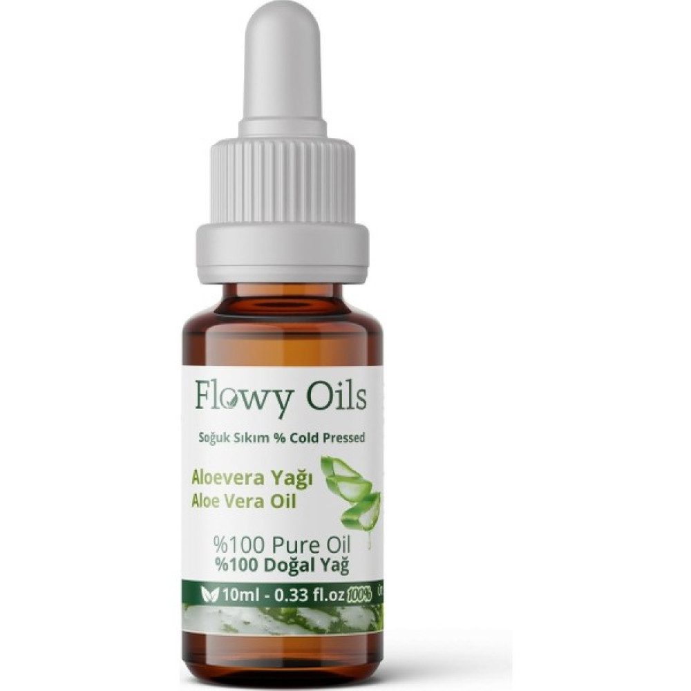 Flowy Oils Aloevera Yağı %100 Doğal Bitkisel Uçucu Yağ Aloe Vera Oil 10 ml Nemlendiriciler Fiyatı