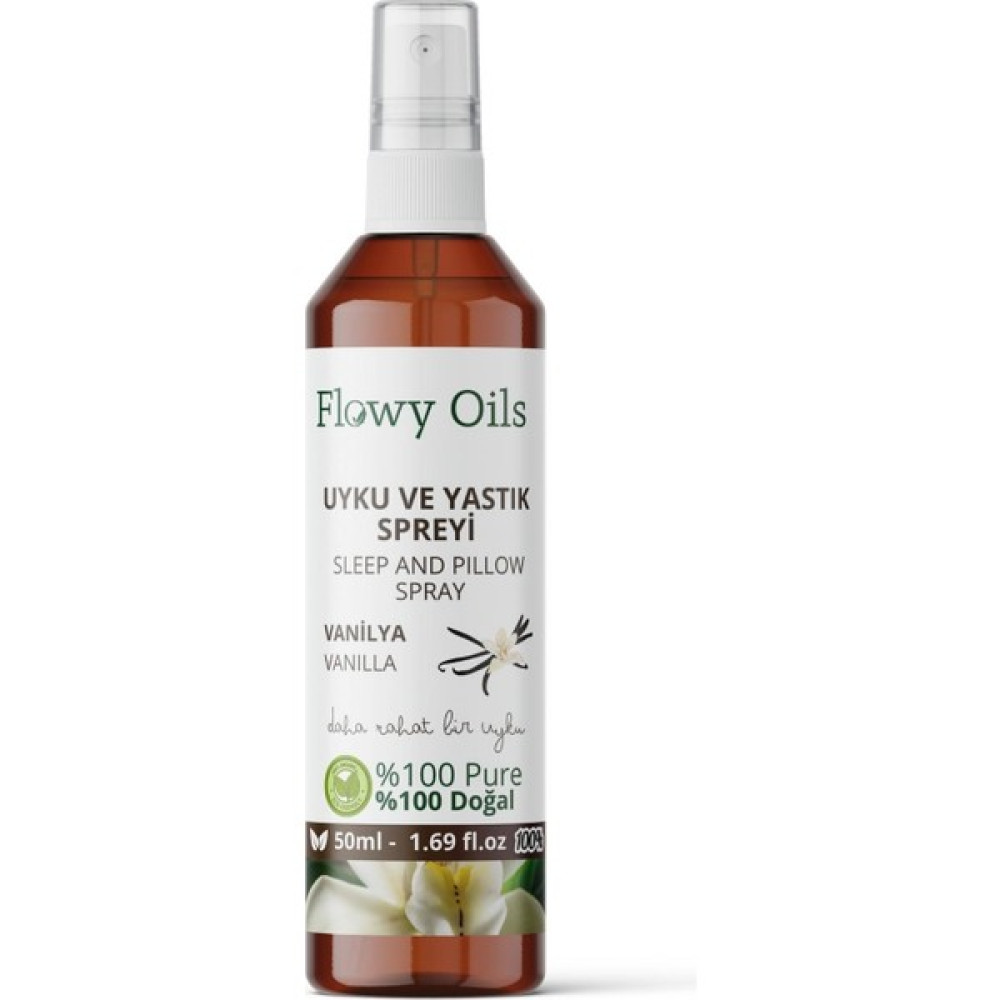 Flowy Oils Vanilya Uyku ve Yastık Spreyi Vanilla Sleep And Pıllow Spray 50 ml Oda Kokusu Fiyatı