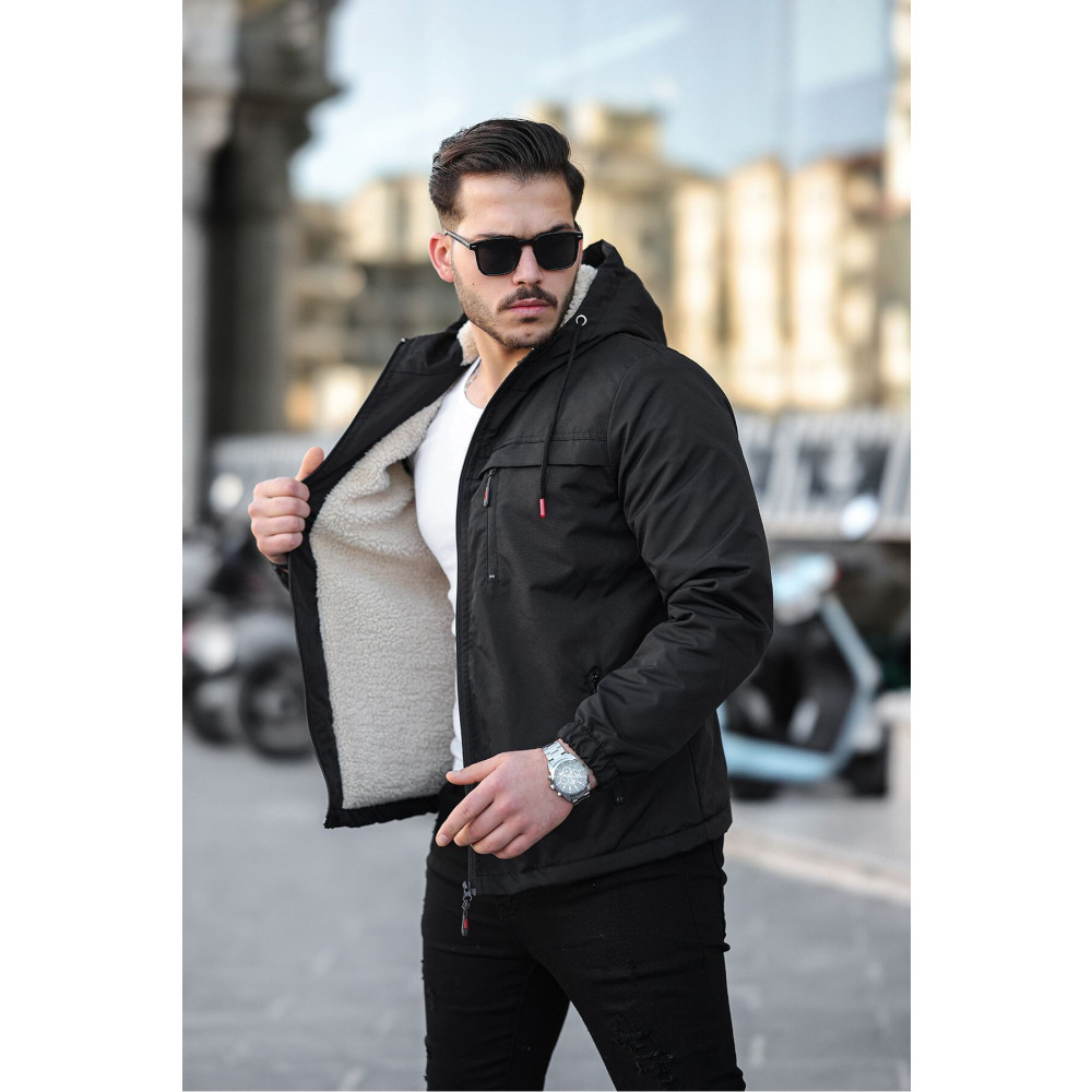 FLUEND MODA Erkek Soğuk ve Rüzgar Geçirmez Kürklü Mont Ceket M Beden Bayan Mont Fiyatı