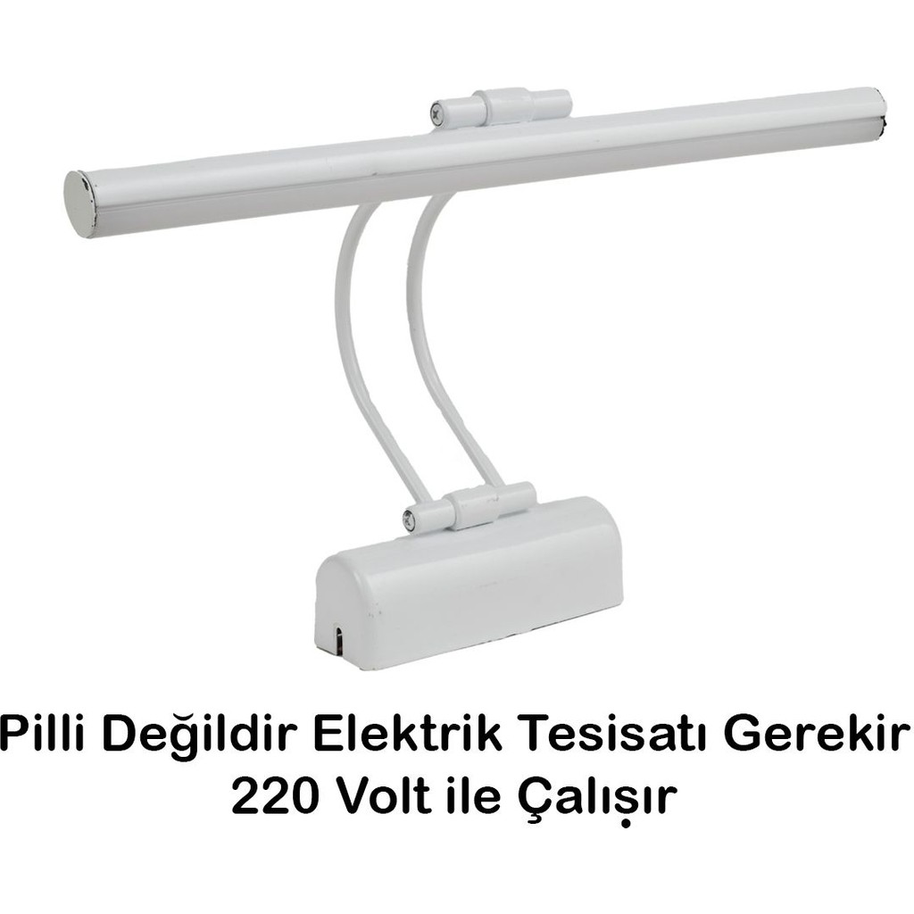 Flüt LED Aplik Elektrikli 3200K Gün Işığı Banyo Tablo Çalışma Masası Duvar Aydınlatma Beyaz - 3000K - Gün Işığı Çalışma Masası Fiyatı
