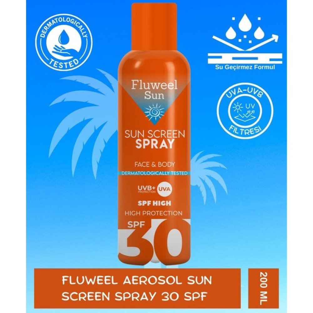 Fluweel Aerosol Sun Screen Spray 30 Spf 200 ml Oto Boyaları Fiyatı