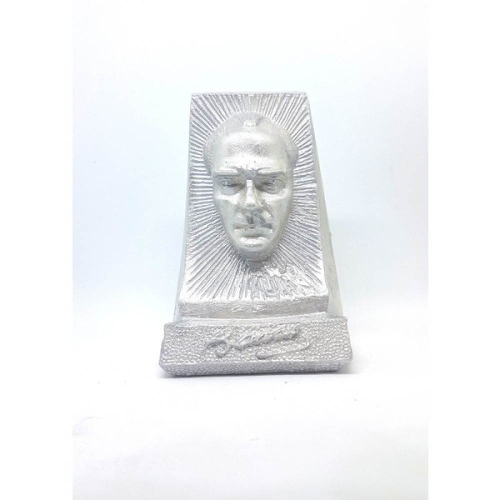 Fluweel Mustafa Kemal Atatürk Büst Biblo Hediyelik Beton Heykel Gümüş Biblo Fiyatı