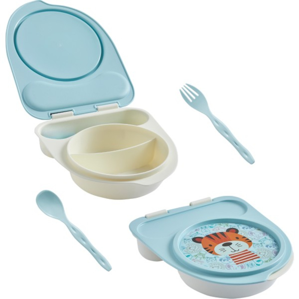 Fly Bee Gezgin Çocuk Taşınabilir Beslenme Kabı, Bebek Mama Kabı, Çatal & Kaşık Seti - Yeşil Mama Seti Fiyatı