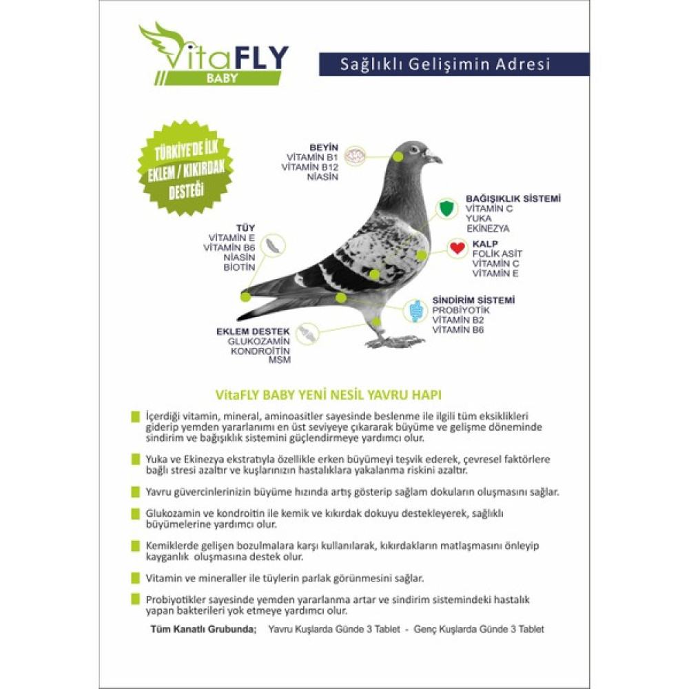 Fly Vet VitaFlY Yeni Nesil Yavru Hapı BabyCore 150 gr - 750 Adet Evcil Hayvan Ürünleri Fiyatı