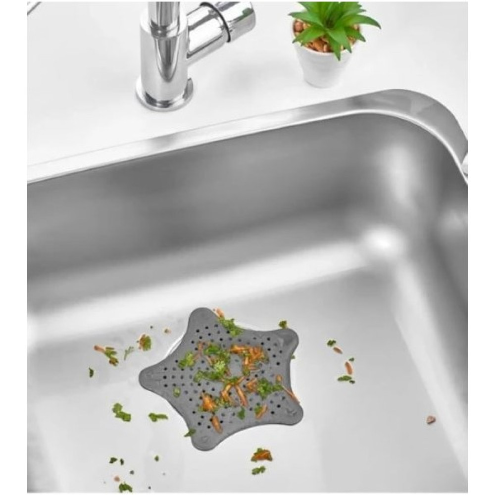 F&M Home Vantuzlu Silikon Kaymaz Lavabo Süzgeci Yıldız Lavabo Süzgeci - 2 Adet Mutfak Gereçleri Fiyatı