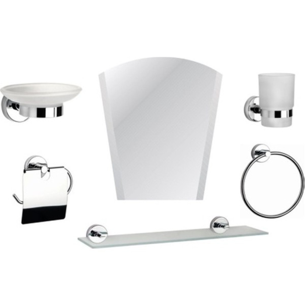 Fnd Home Fndhome 6 Parça Kutulu Lux Ayna Seti Yuvarlak Banyo Aynası Fiyatı
