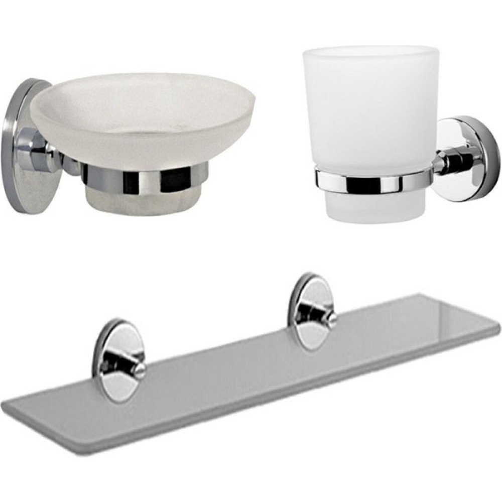 Fnd Home Fndhome Krom Banyo 3 Lü Set, Etejer, Sabunluk, Diş Fırçalık Banyo Aksesuarları Fiyatı