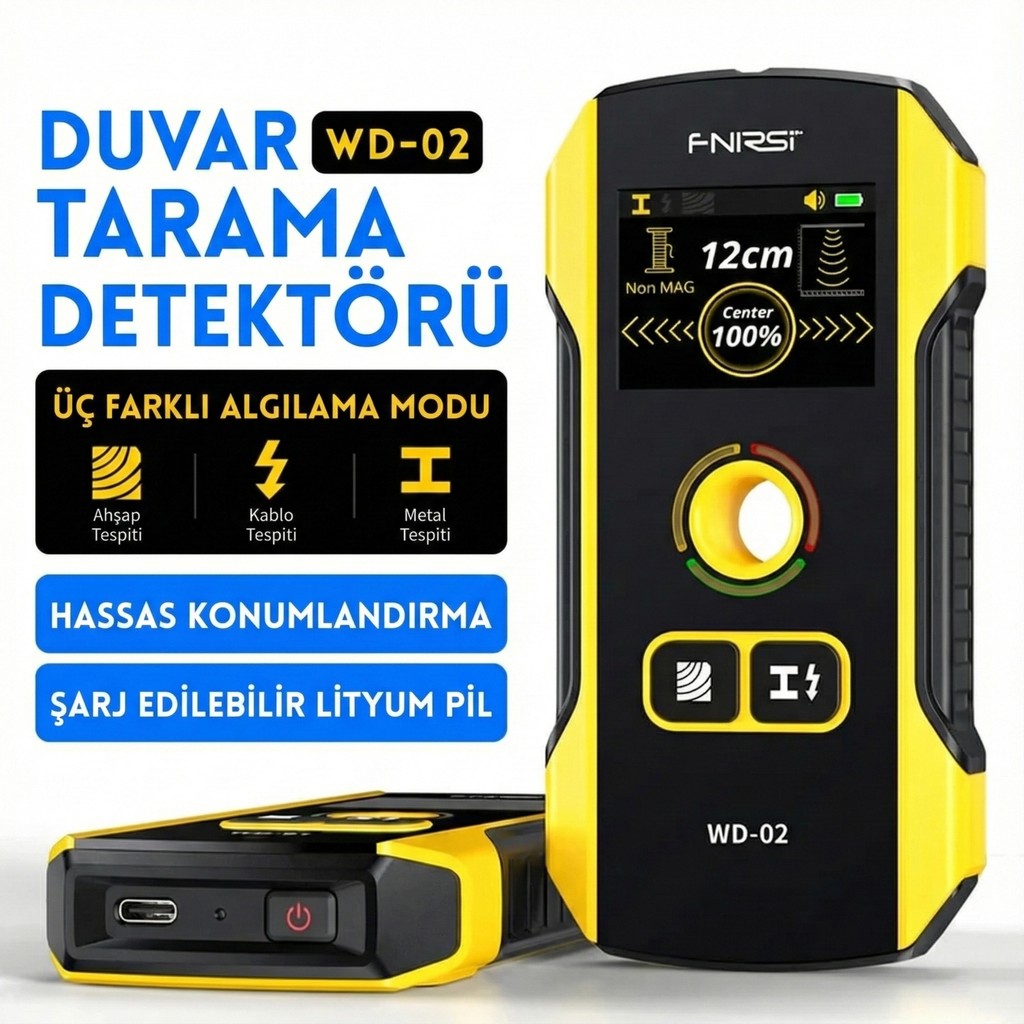 Fnirsi WD-02 Metal Dedektörü Duvar Tarayıcı Tarayıcılar Fiyatı