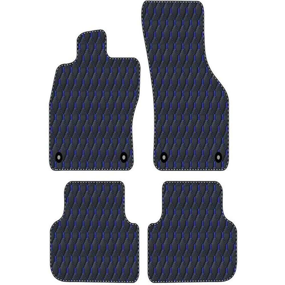 FNS Mitsubishi Lancer Evo Vıı 2001-2003 Uyumlu Mavi Dikişli Siyah Deri Paspas - Mavi - Siyah Oto Boyaları Fiyatı