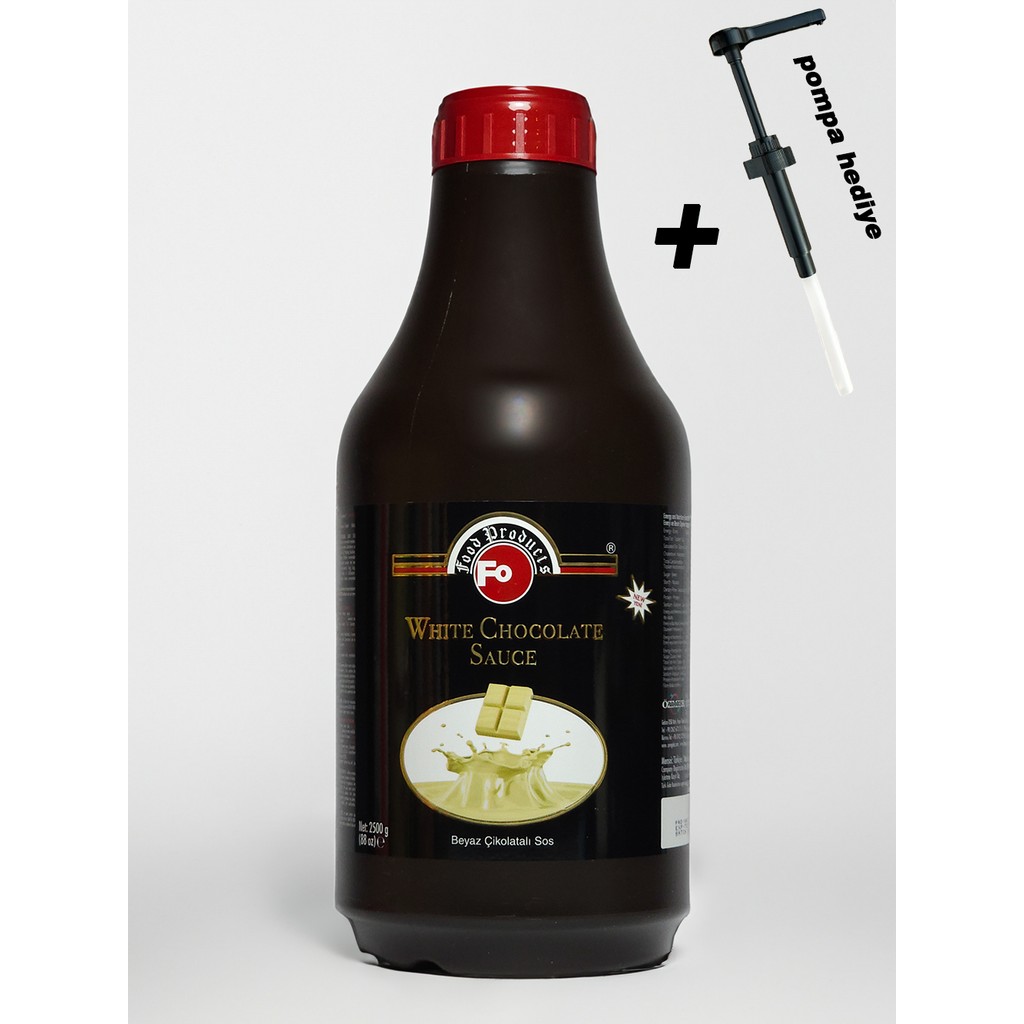 FO Beyaz Çikolatalı Profesyonel Barsos White Chocolate Sauce Kahve Kokteyl Bar Sos 2,5 kg - 1 Adet Diğer Fiyatı