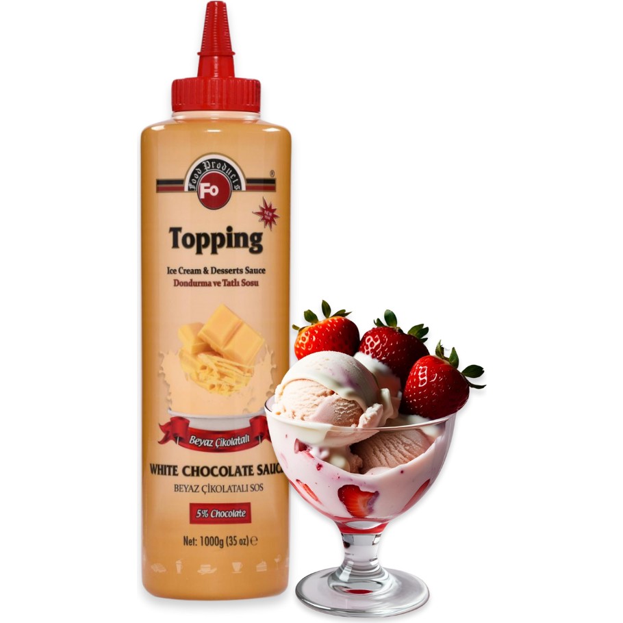 FO Beyaz Çikolatalı Topping Dondurma Sosu 1 Kg Dondurma Fiyatı