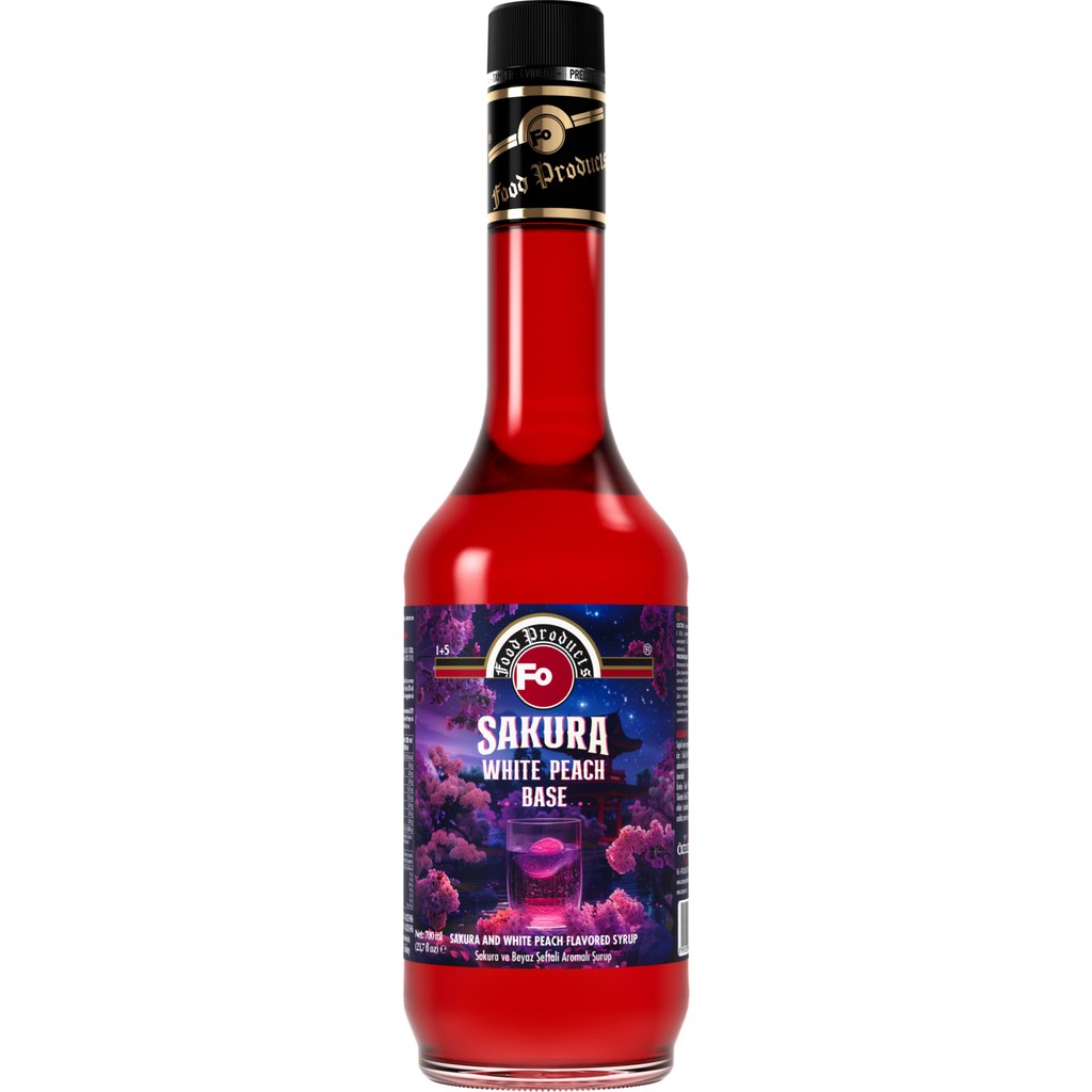 FO Sakura ve Beyaz Şeftali Aromalı Baz Şurup 700 ml Diğer Fiyatı