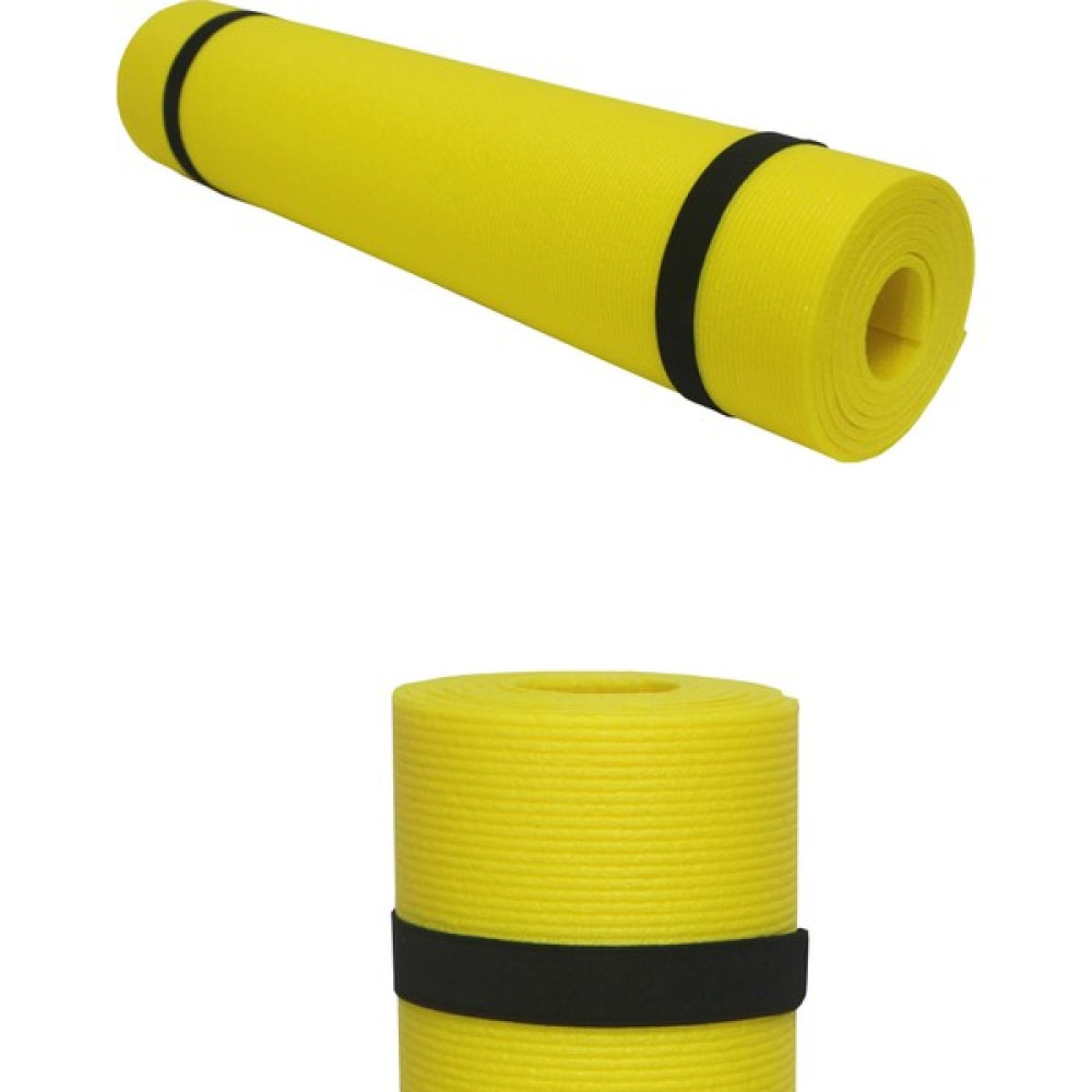 Foam Store Foamstore Pilates Yoga Matı 180X60 5mm Çizgi Desen, Sarı Renk Pilates Minderi Fiyatı