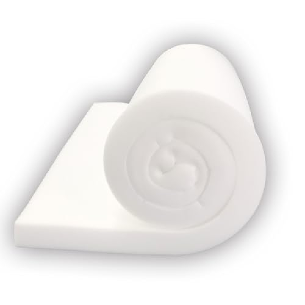 Foamy Foam High Density 3 inch Thick, 24 inch Wide, 72 inch Long Upholstery Foam, Cushion Replacement