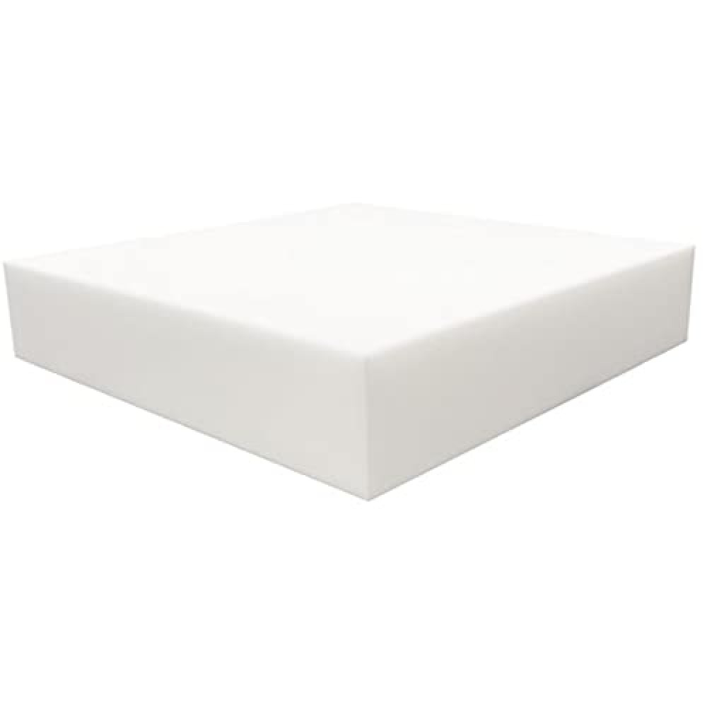 Foamy Foam High Density 5 inch Thick, 24 inch Wide, 24 inch Long Upholstery Foam, Cushion Replacement