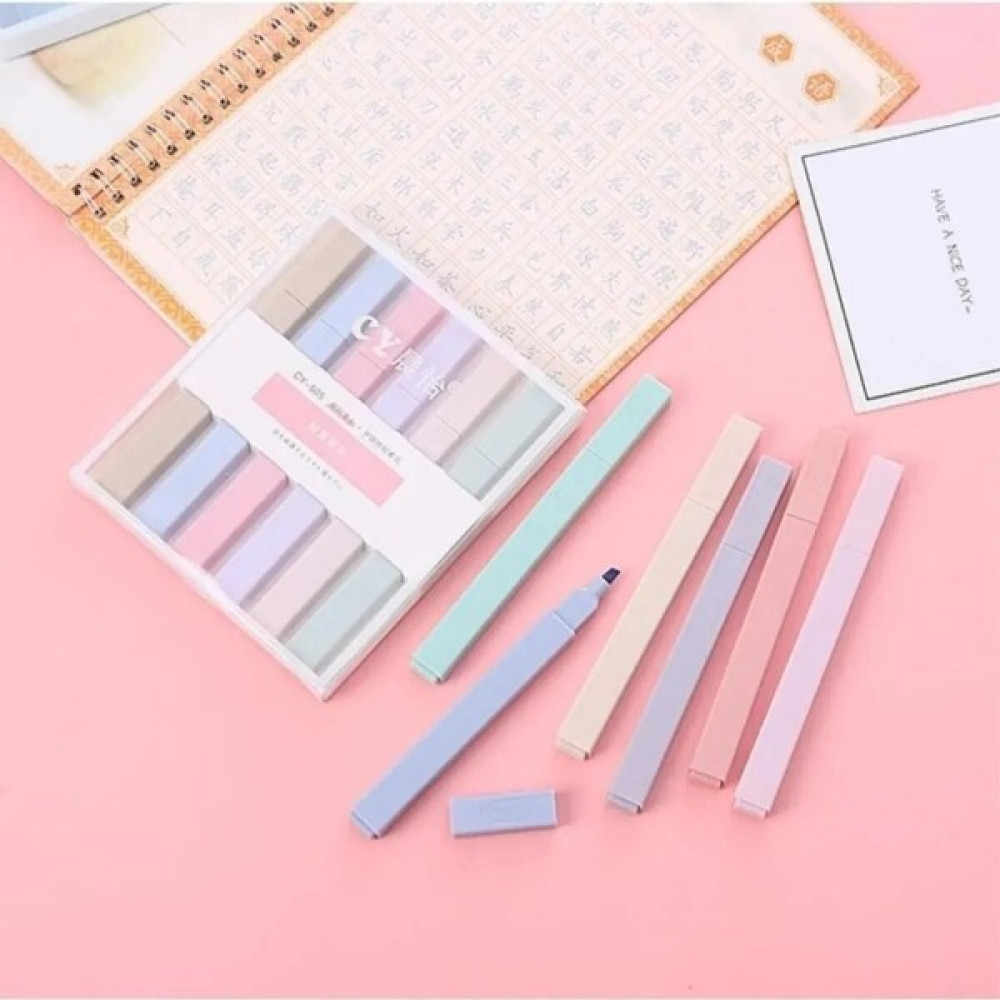 Fobinote Ultra Soft Pastel Renkler 6 Lı Fosforlu Kalem - Karışık-Çok Renkli - 6'lı Fosforlu Kalem Fiyatı