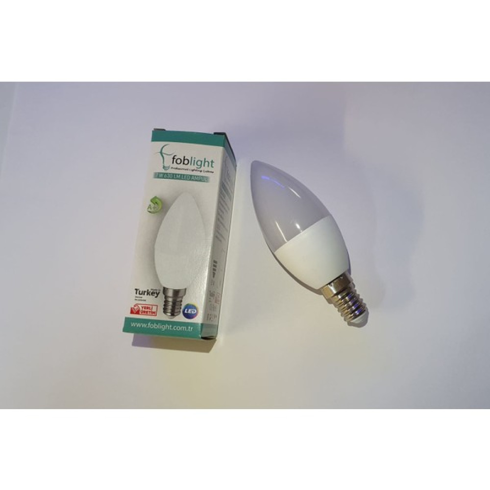 Foblight 7 Watt E14 Duylu LED Mum Ampul 10'lu Paket - Gün Işığı Led Aydınlatmalar Fiyatı