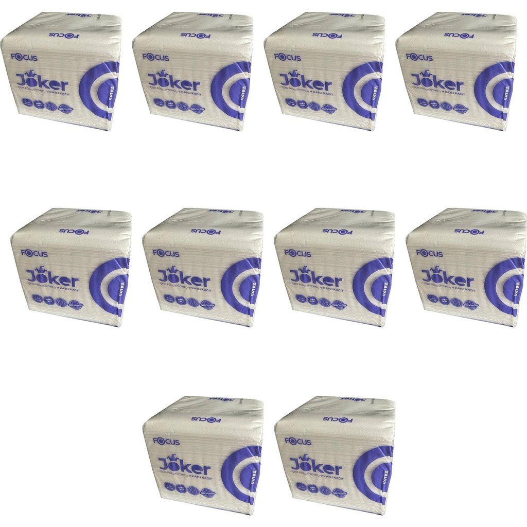 Focus Joker Masaüstü Tek Çek V Katlama Kağıt Dispenser Peçete - 2 Kat - 250 Adetlik 10 Paket Peçete Fiyatı