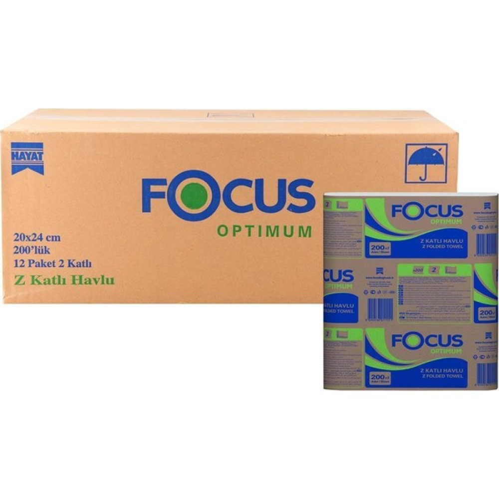 Focus Optimum Z Dispanser Kağıt Havlu 12 X 200'lü Kağıt Havlu Fiyatı