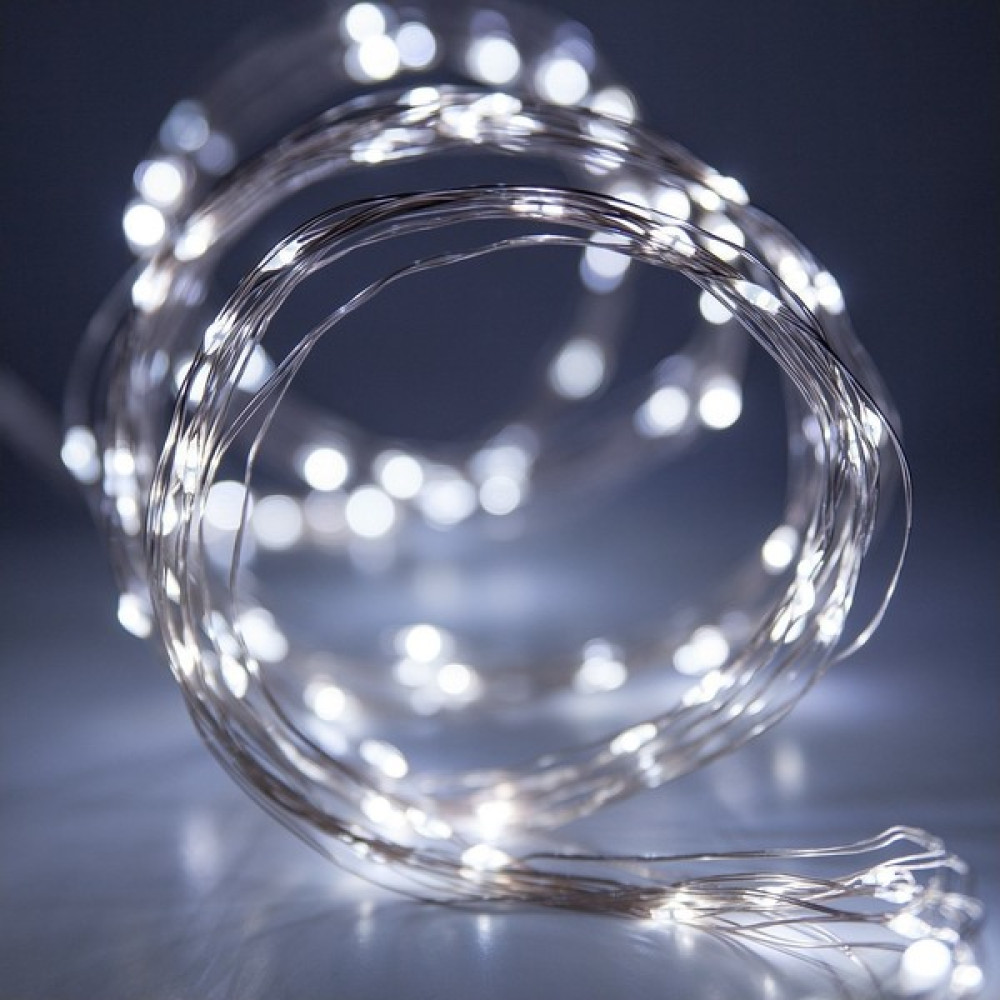 Focus Peri Led Pilli Yılbaşı Süsleme Beyaz - 5 m Led Aydınlatmalar Fiyatı