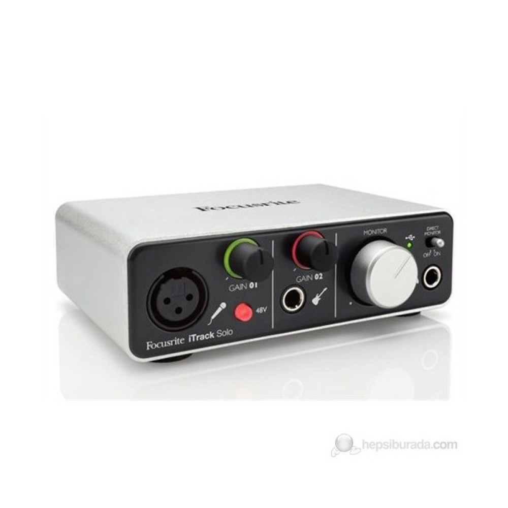 Focusrite iTrack Solo İpad için Enstruman ve Mikrofon Preamplı Ses Kartı Stüdyo ve Sahne Ekipmanları Fiyatı