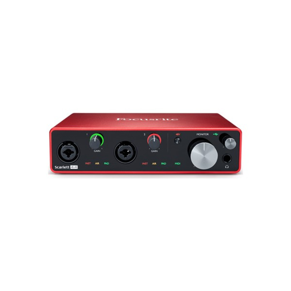 Focusrite Scarlett 4İ4 Gen 3 Usb 2 Preamp Ses Kartı Stüdyo ve Sahne Ekipmanları Fiyatı