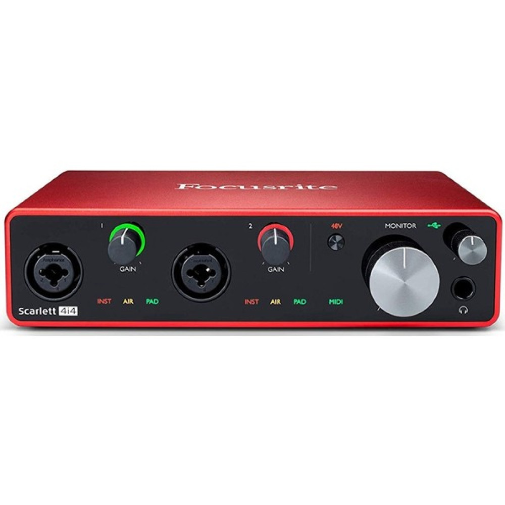 Focusrite Scarlett 4i4 Gen 3 USB Ses Kartı Stüdyo ve Sahne Ekipmanları Fiyatı