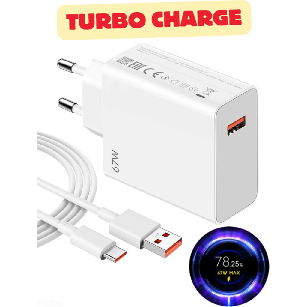 Fodos Redmi Note 10/11/12/13/14 Pro Plus Uyumlu 67 Watt Hızlı Şarj Aleti - Turbo Şarj - Adaptör + Kablo - Beyaz Diğer Fiyatı