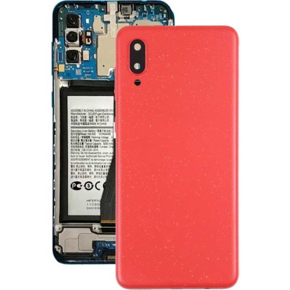 fodos Samsung A02 Uyumlu Arka Pil Batarya Kapağı SM-A022F - Kırmızı Cep Telefonu Aksesuarı Fiyatı