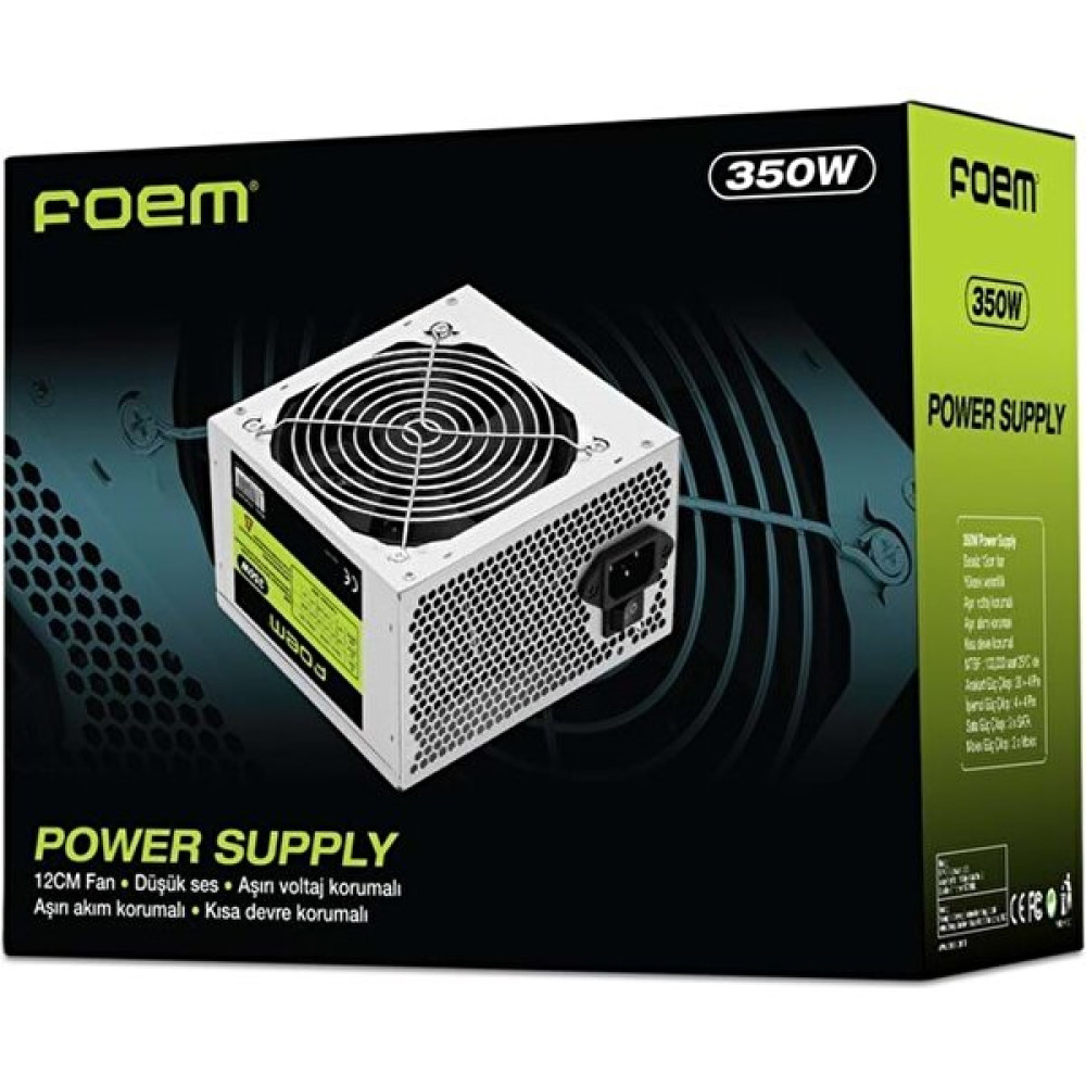 Foem FPS-G35F12 350 Watt 12CM Fan Power Supply - 500W Power Supply Fiyatı