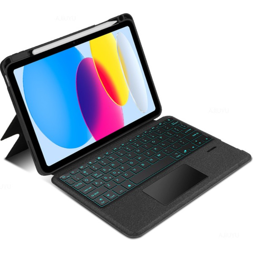 Fogy Apple Ipad 10.nesil 2022 10.9" M1 Uyumlu Mag Touchpad Blutooth Işıklı Standlı Klavyeli Kılıf - Gri Tablet Aksesuarı Fiyatı