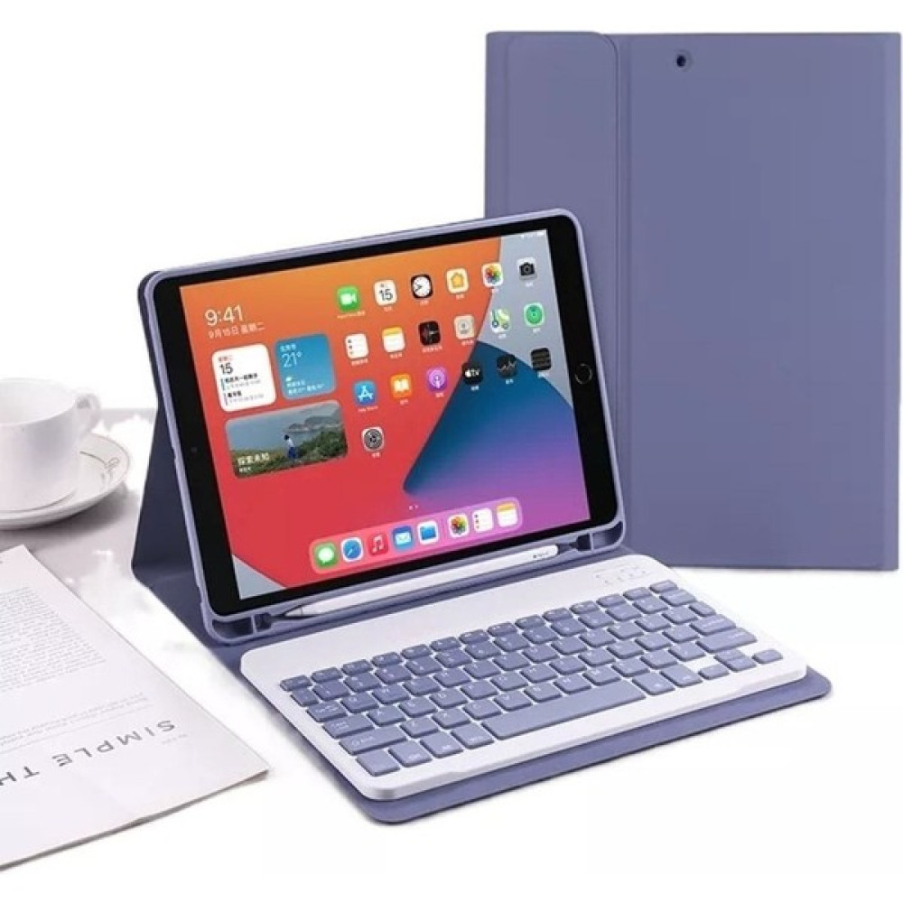 Fogy Apple Ipad Air 5 Nesil M1 Çipli 10,9 Uyumlu Bluetooth Türkçe Q Klavyeli Kılıfı (Tablet Değildir) - Açık Mor Oyuncu Klavyesi Fiyatı