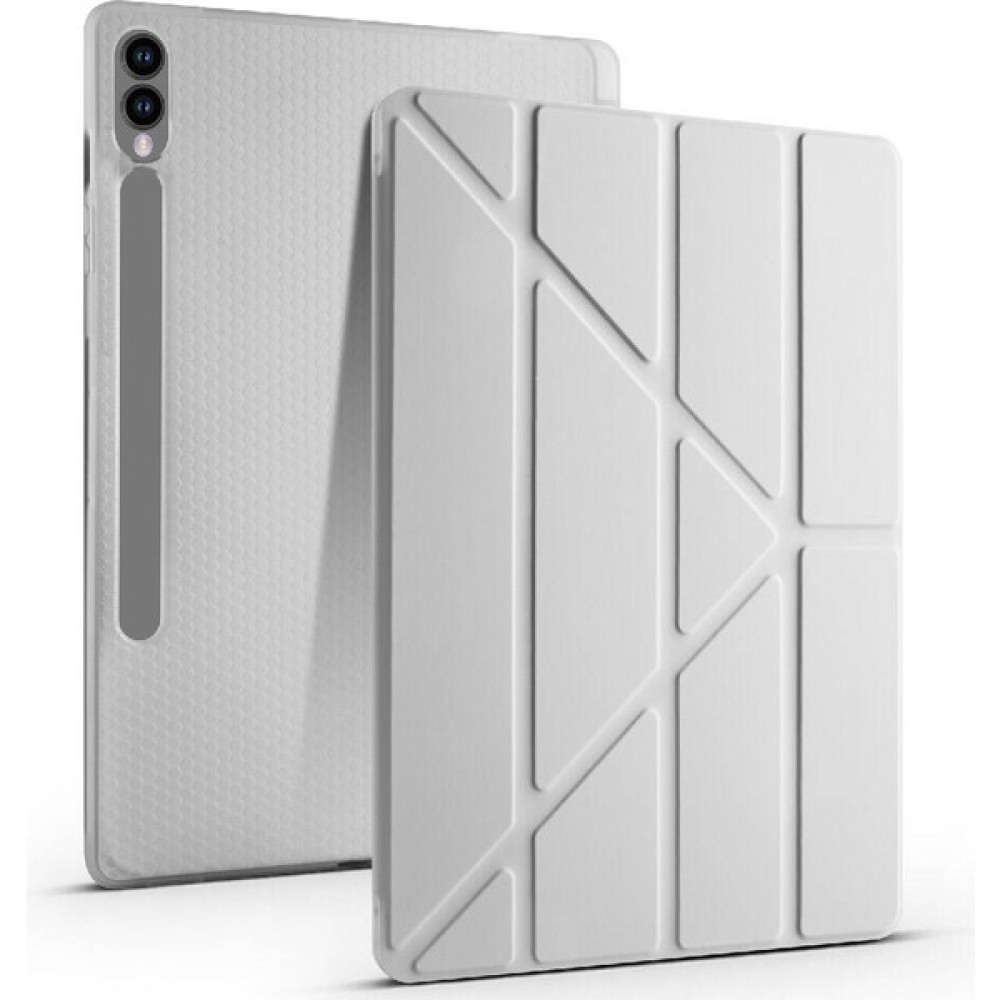 Fogy Samsung Galaxy Tab S9 Fe+Plus 12,4 Uymlu Standlı Kalem Bölmeli Akıllı Kılıf - Gri Tablet Kılıfı Fiyatı