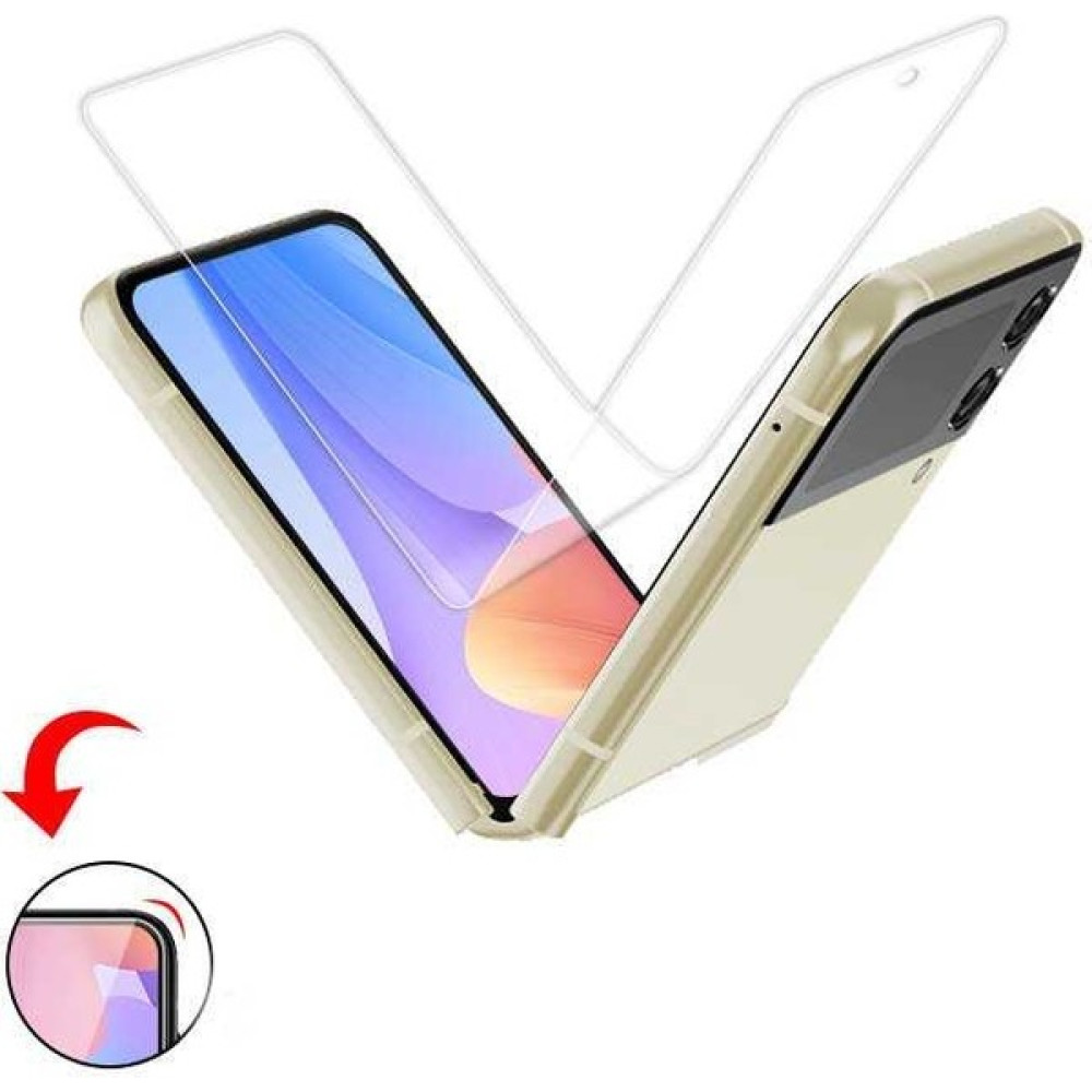 Fogy Samsung Galaxy Z Flip 4 Uyumlu Ekran Koruyucu Kırılmaz Cam Side Glass - Şeffaf Cep Telefonu Ekran Koruyucusu Fiyatı