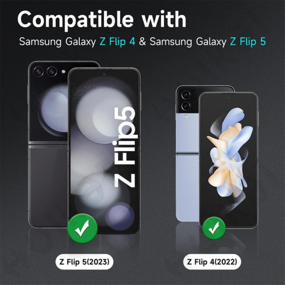 Fogy Samsung Galaxy Z Flip 5 Uyumlu Metal Temperli Cam Lens Koruyucu - Gümüş Cep Telefonu Kılıfı Fiyatı