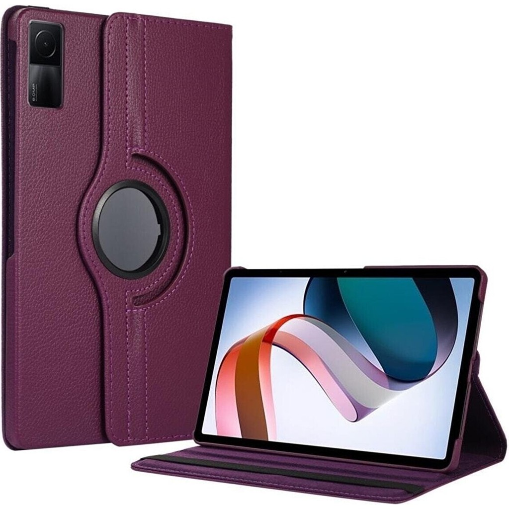 Fogy Xiaomi Redmi Pad 6gb 128GB 10.6"uyumlu 360 Dönebilen Standlı Kapaklı Tablet Kılıfı - Mürdüm Tablet Kılıfı Fiyatı