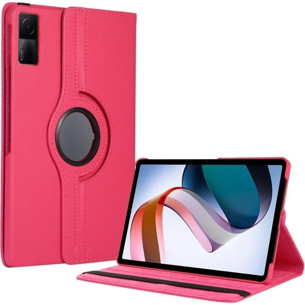 Fogy Xiaomi Redmi Pad 6gb 128GB 10.6"uyumlu 360 Dönebilen Standlı Kapaklı Tablet Kılıfı - Pembe Tablet Kılıfı Fiyatı